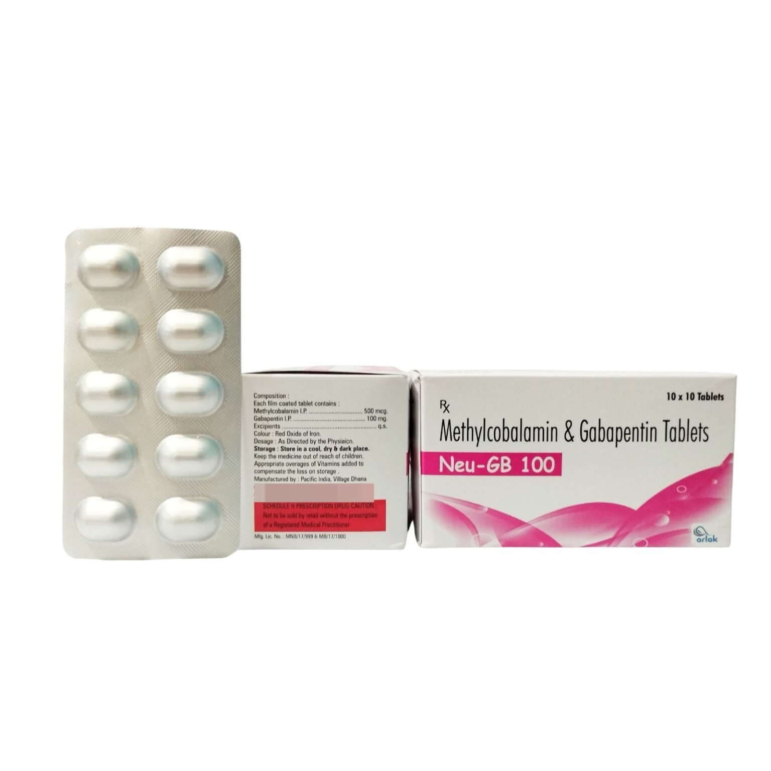 METHYLCOBALAMIN 500 MG GABAPENTIN 100 MG TABLET