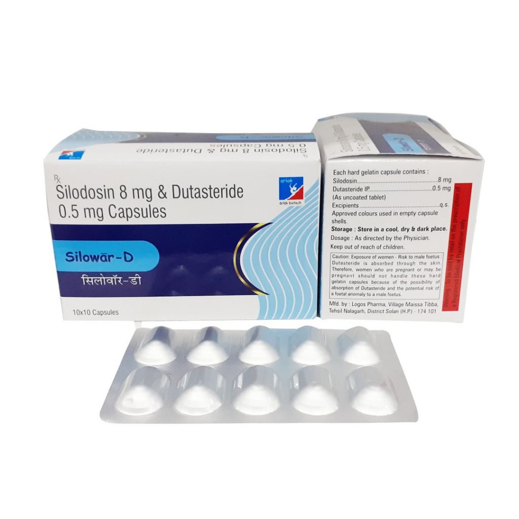 SILODOSIN 8 MG + DUTASTERIDE 0.5 MG CAPSULES